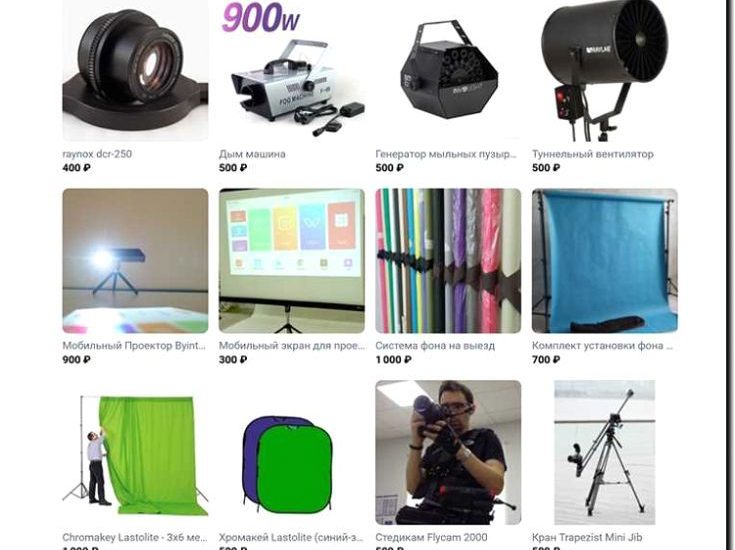 Реклама и продвижение аренды оборудования для видеосъемки