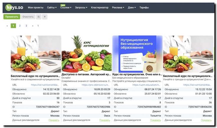 Реклама и продвижение нутрициологии