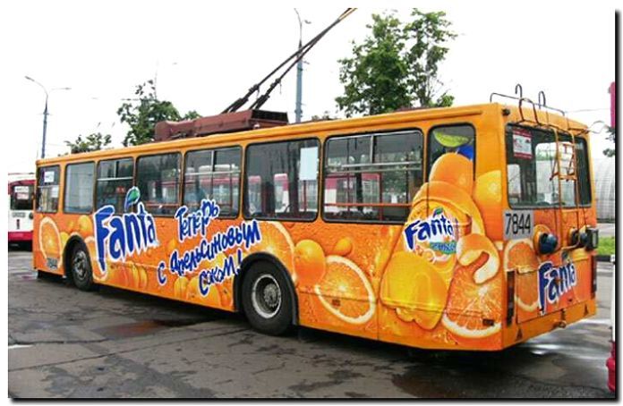 Реклама и продвижение оформления транспорта