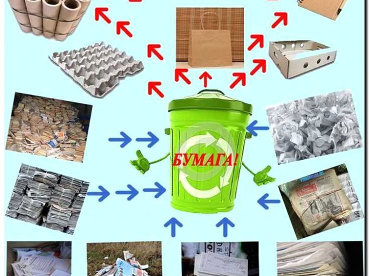 Реклама и продвижение переработки бумаги и картона