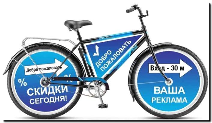 Реклама и продвижение продажи городских велосипедов