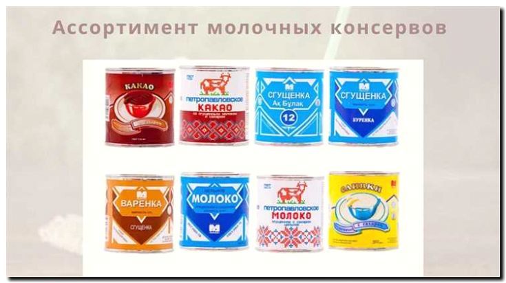 Реклама и продвижение продажи молочных консервов