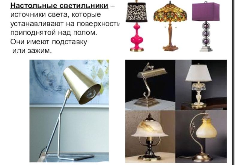 Реклама и продвижение производства и продажи настольных ламп и торшеров