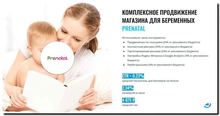 Реклама и продвижение производства и продажи одежды для новорожденных