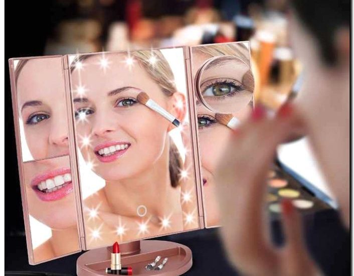 Реклама и продвижение производства и продажи зеркал с увеличением и подсветкой