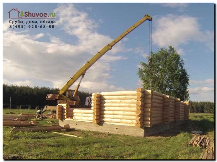 Реклама и продвижение установки срубов на фундамент
